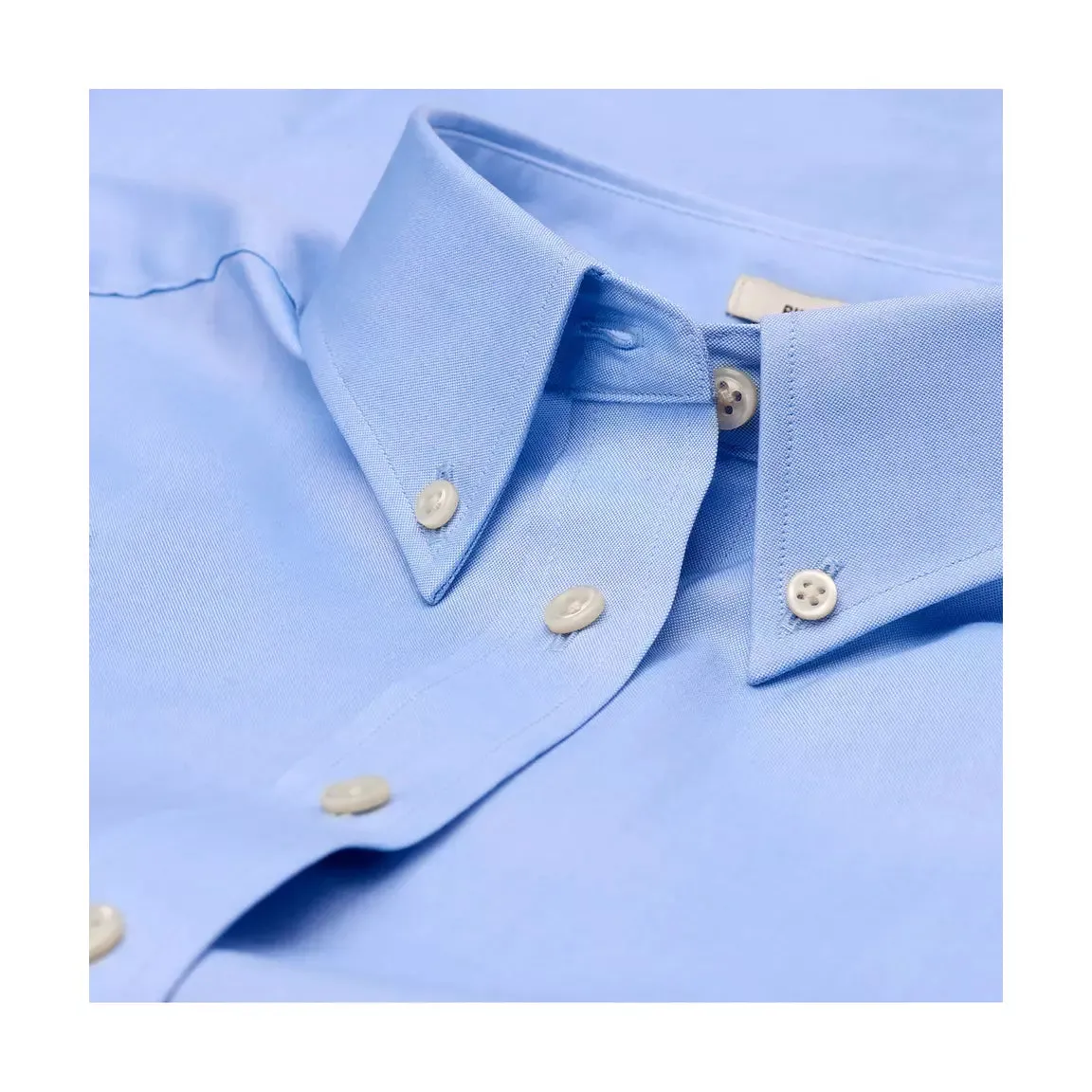 GANT DIAMOND G Women's Capri Blue Pinpoint Oxford Shirt 432666 Size 6