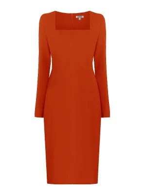 Geneva Long Sleeves Sheath Dress