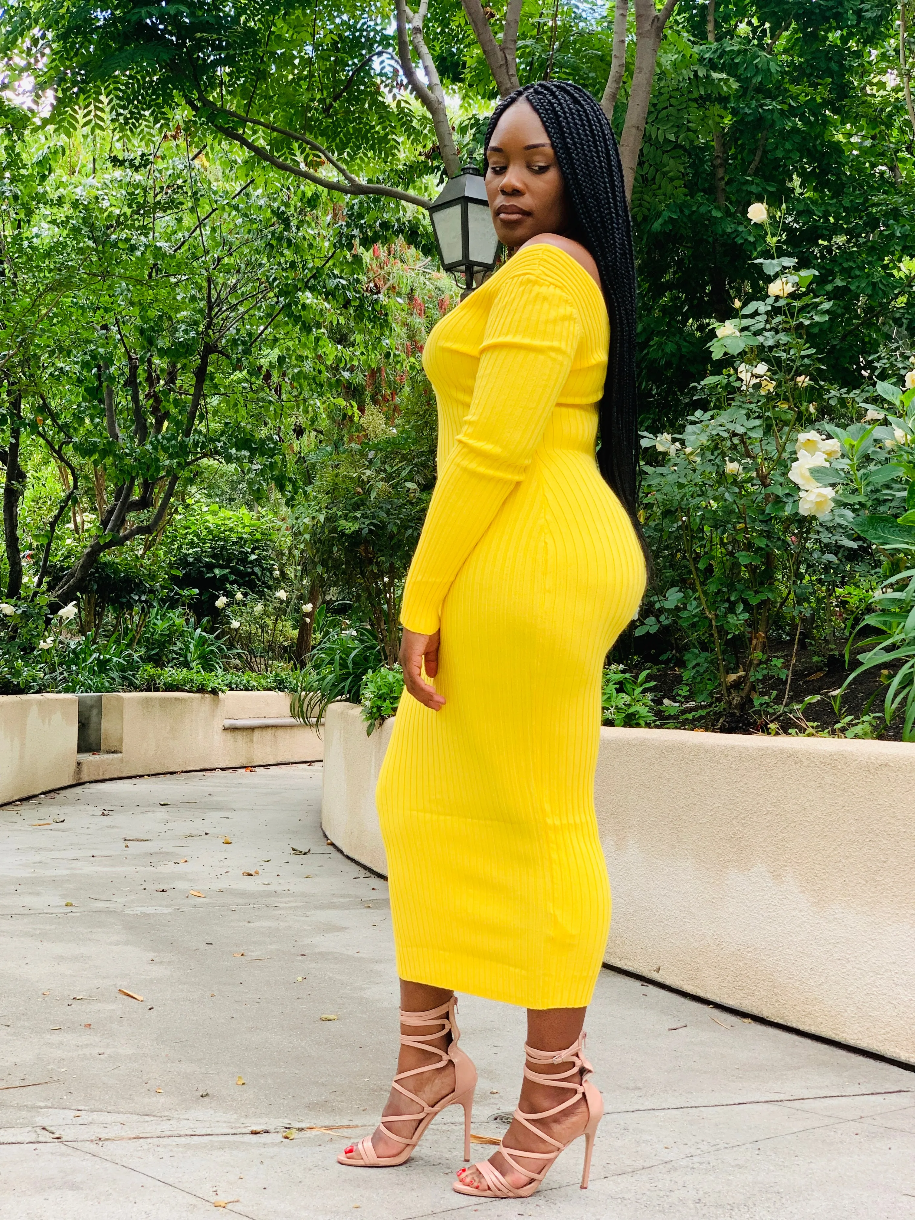 Get Me Bodied Dress - Yellow