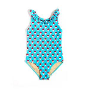 Girl’s Ruffled One-Piece Swimsuit Sno-Cones