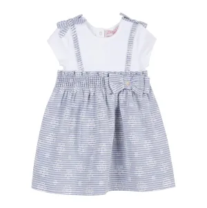 Girls White T-shirt Dress