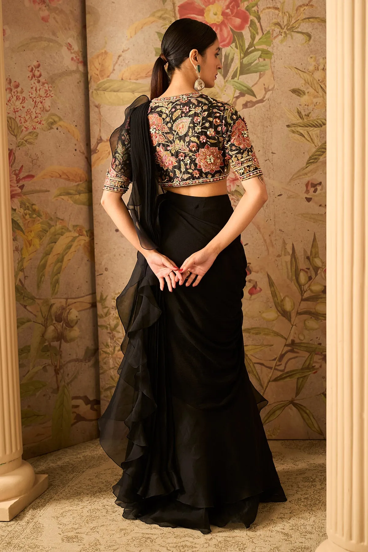 GLITZ SAREE SET