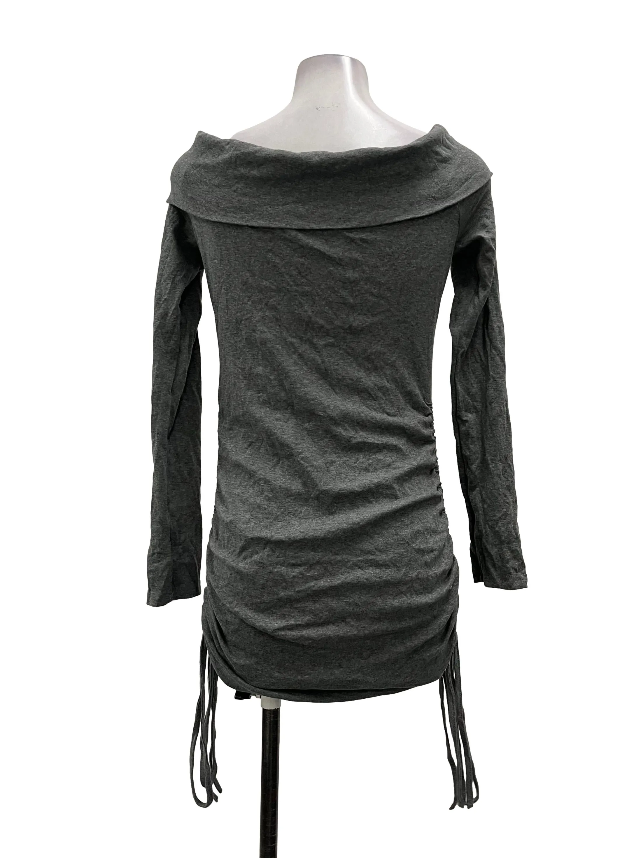 Grey Off-Shoulder Dress