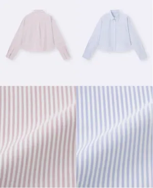 GU Oxford Striped Short Shirt