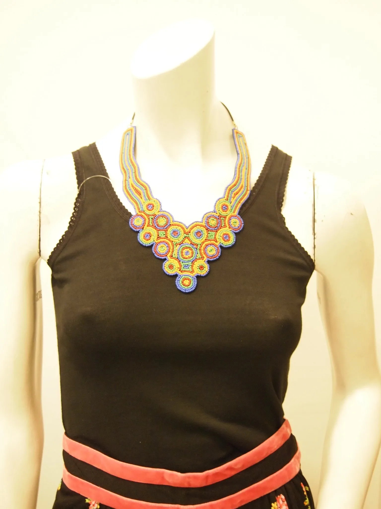 Handbeaded Necklace Aussie Love