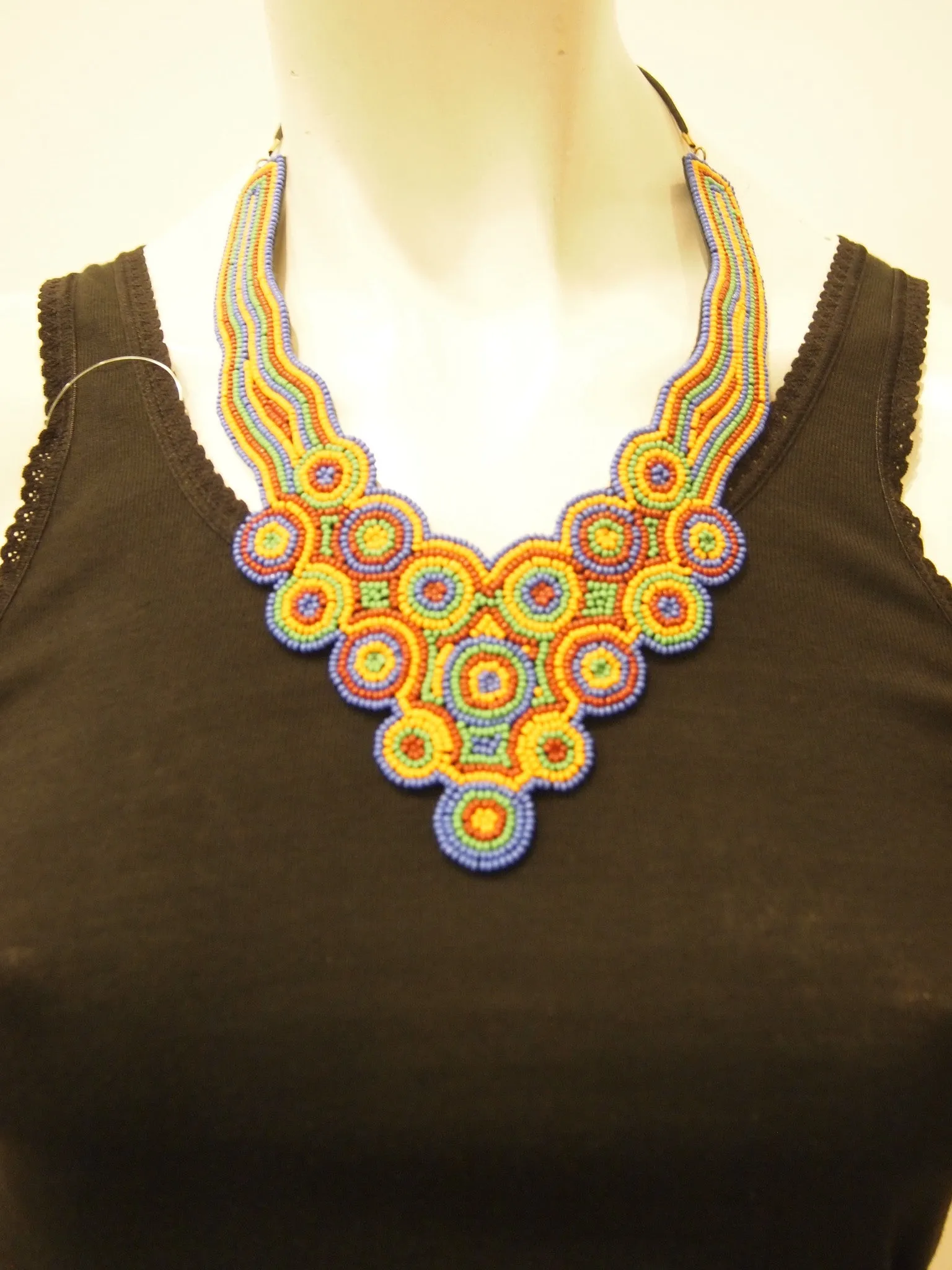 Handbeaded Necklace Aussie Love