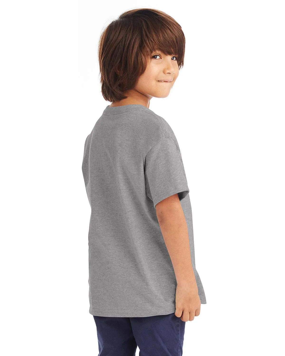 Hanes Youth Authentic-T T-Shirt | Oxford Grey
