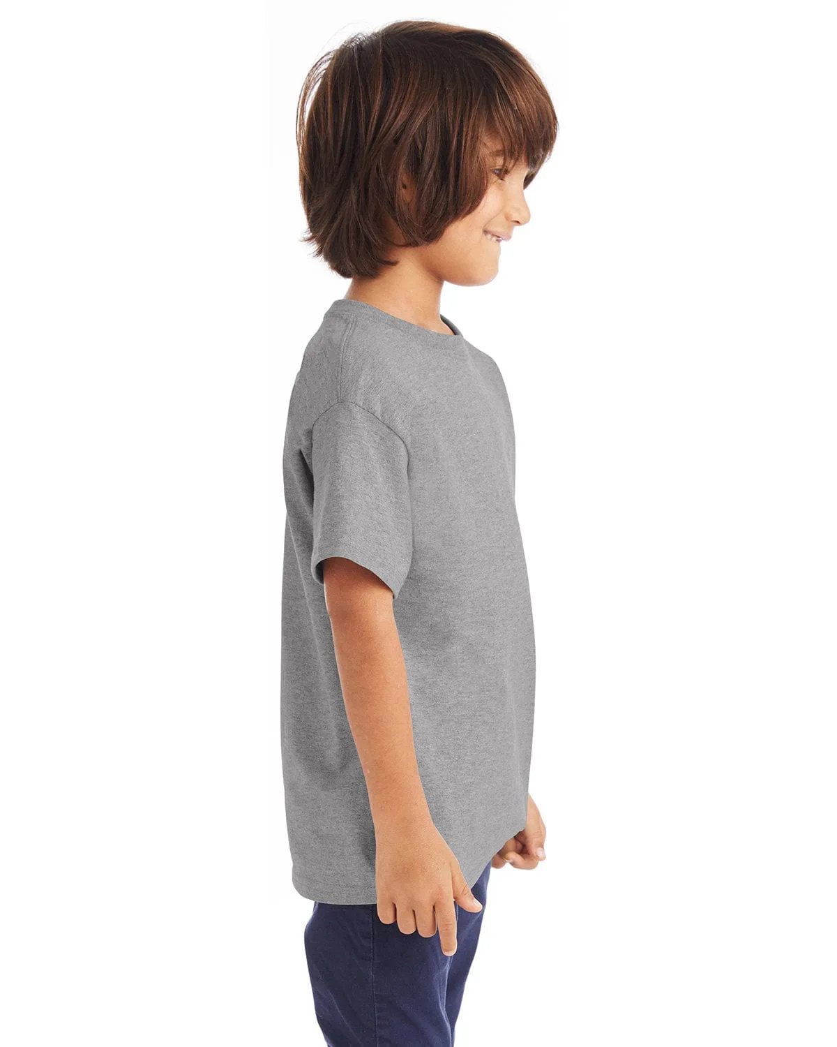 Hanes Youth Authentic-T T-Shirt | Oxford Grey