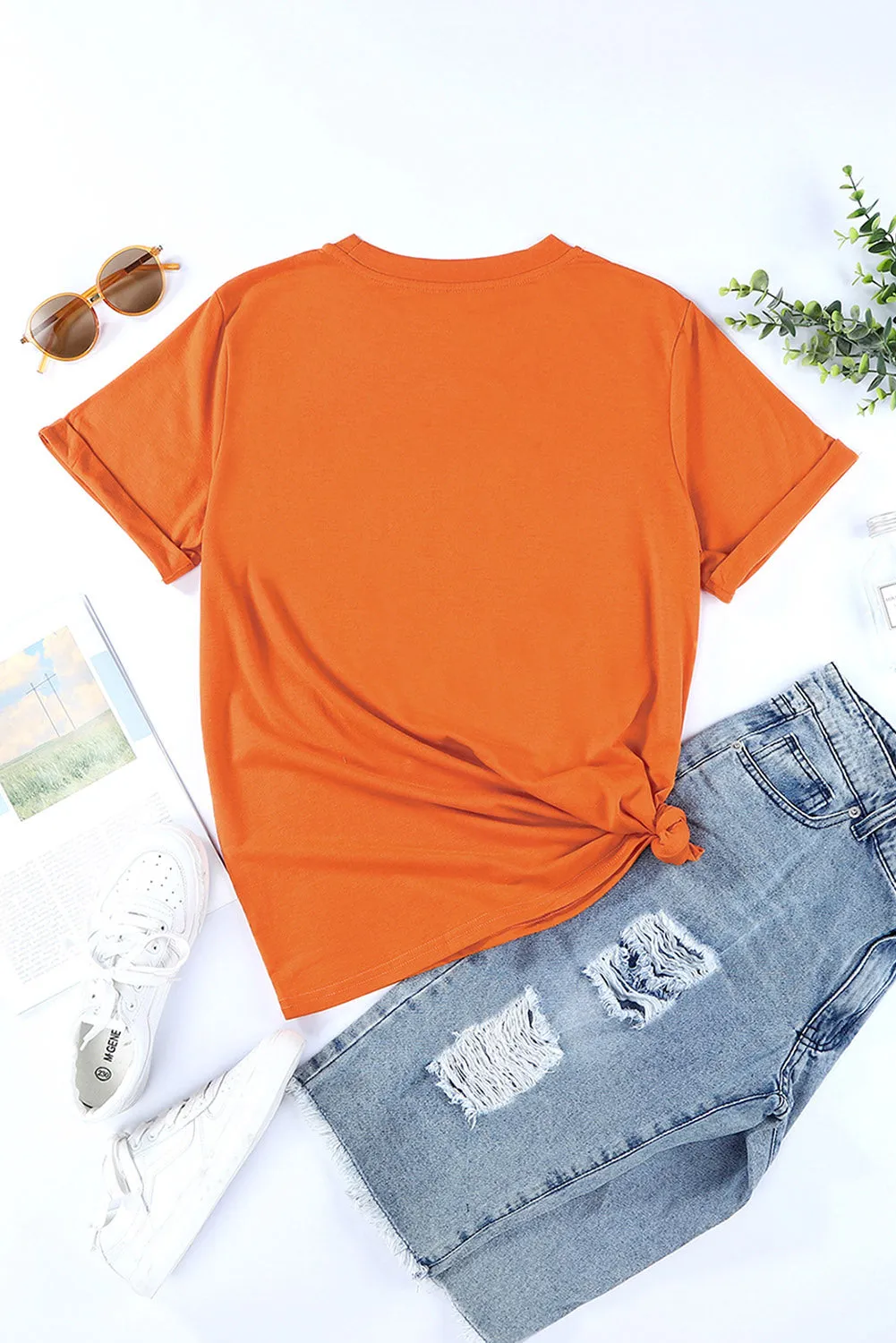 Happy Fall Y'all Pumpkin Print Graphic T Shirt