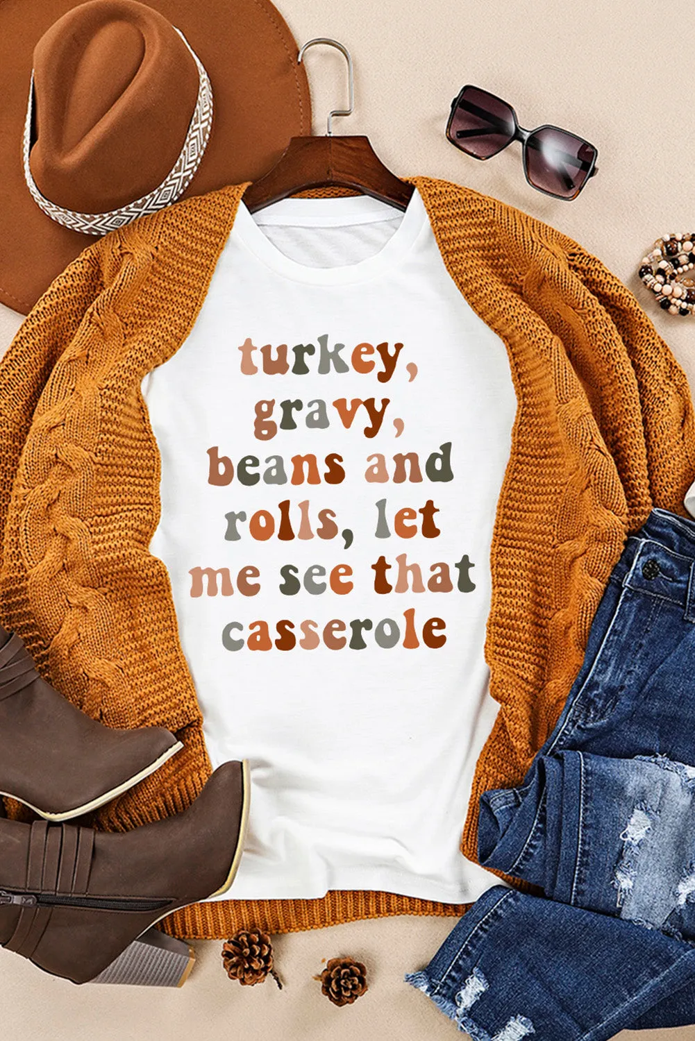 Happy Fall Y'all Pumpkin Print Graphic T Shirt