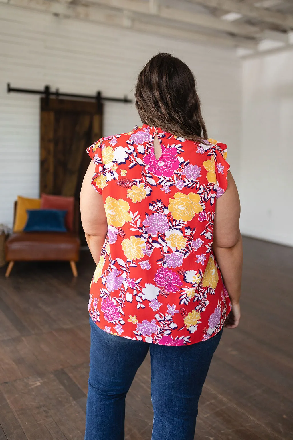 Hazel Blues® |  Among The Flowers Floral Top
