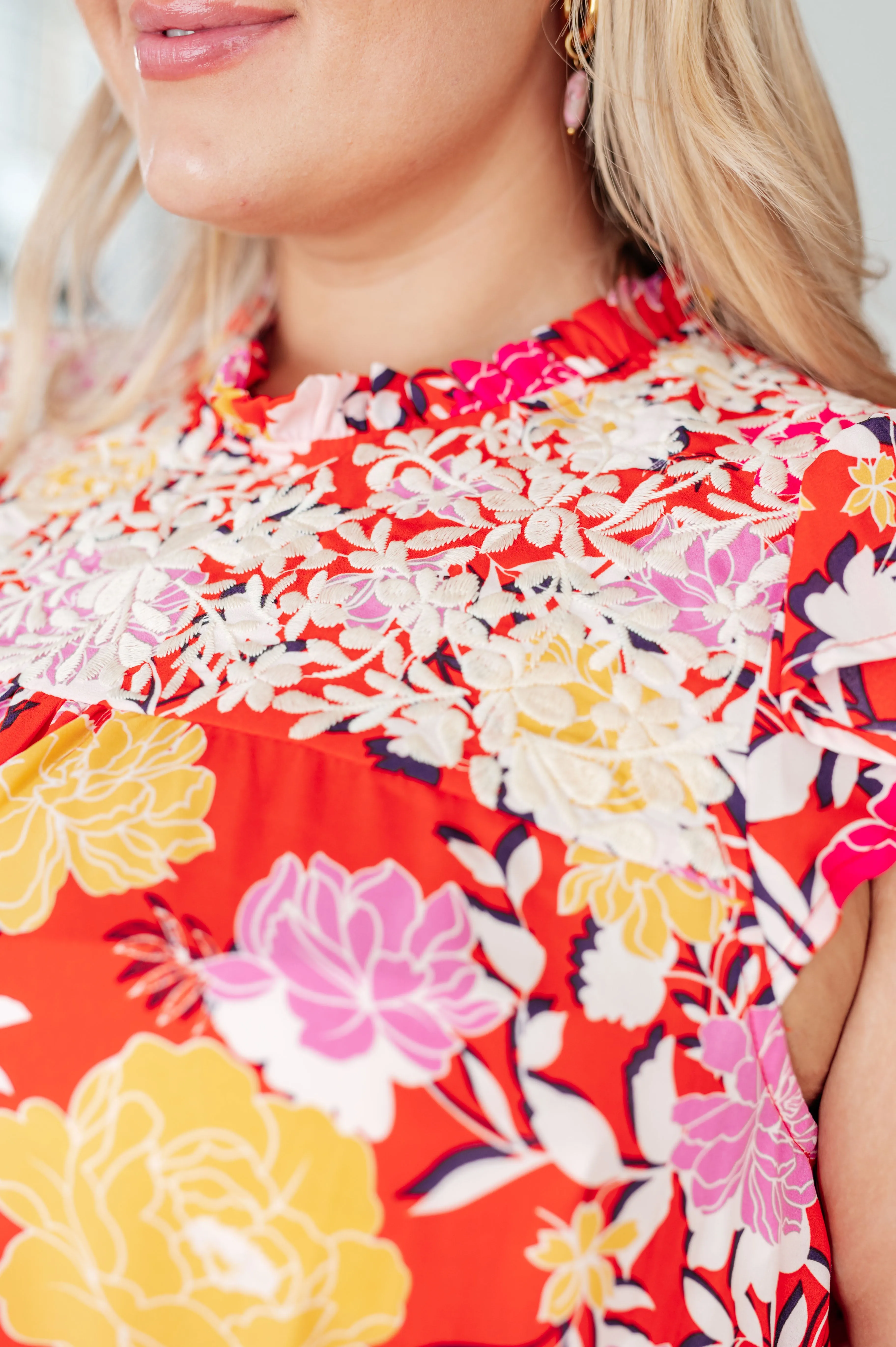 Hazel Blues® |  Among The Flowers Floral Top