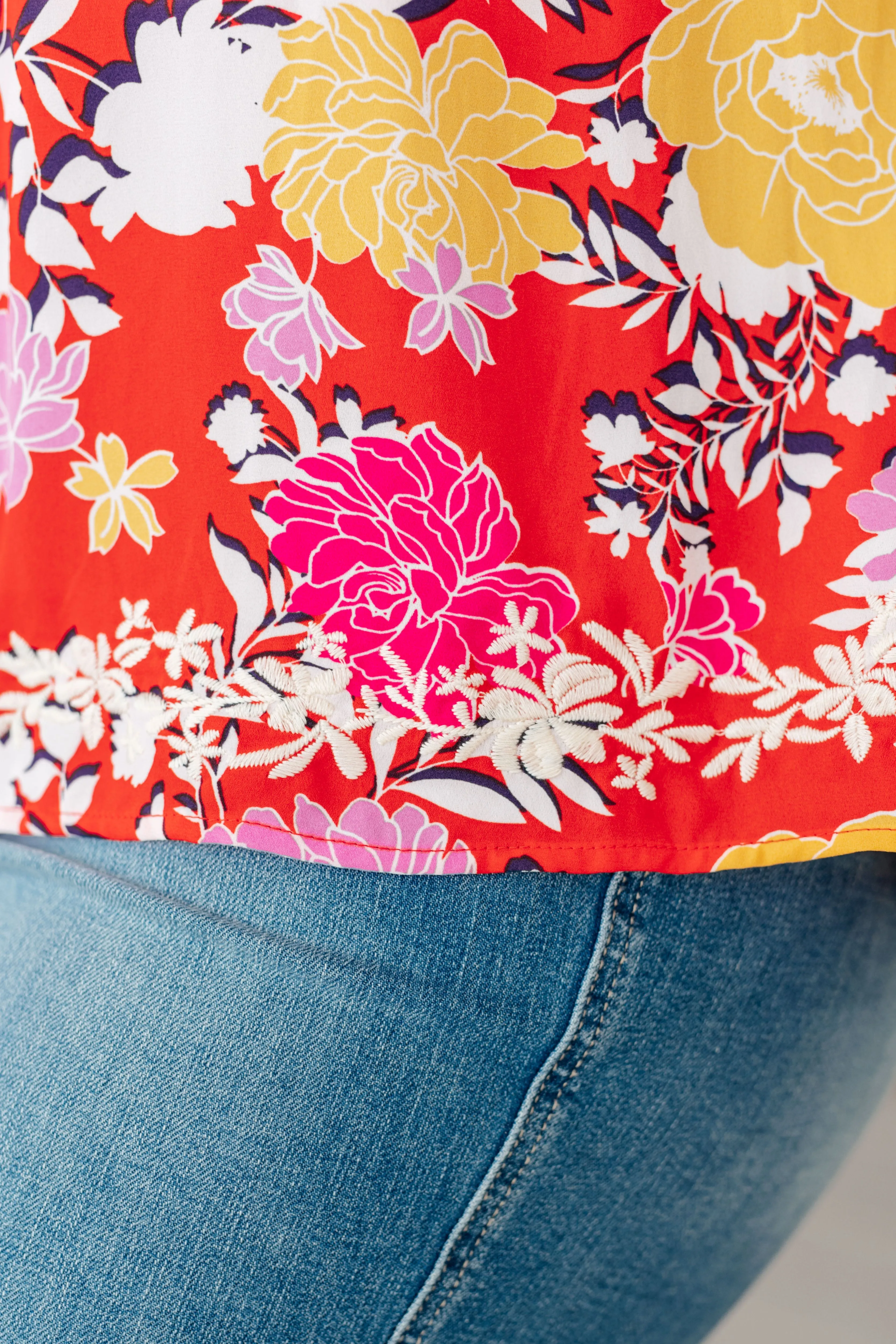 Hazel Blues® |  Among The Flowers Floral Top