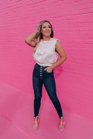 Heavenly Pink Satin Blouse - WHS