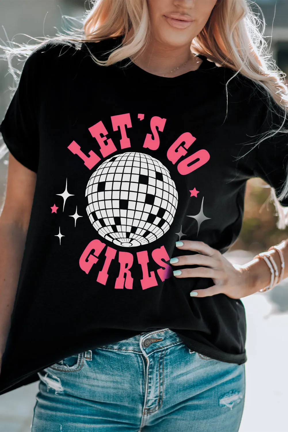 Hello Valentine Letter Print T Shirt