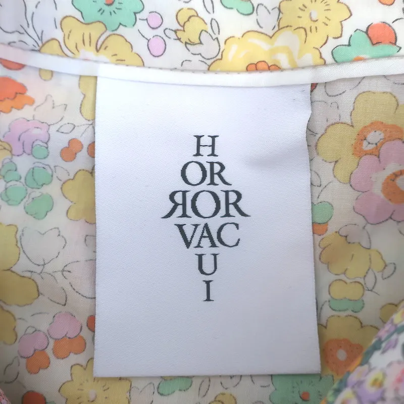 Horror Vacui Scallop Ruffle-Trimmed Blouse Multi Floral Print Size Extra Small