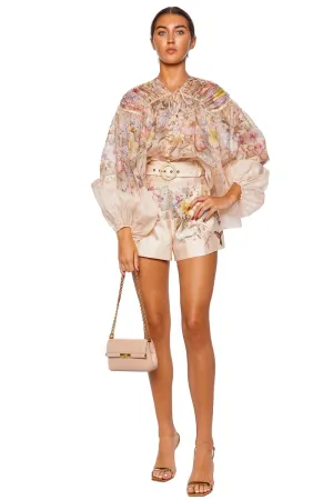 Illuminate Ivory Tropical Drawn Blouse