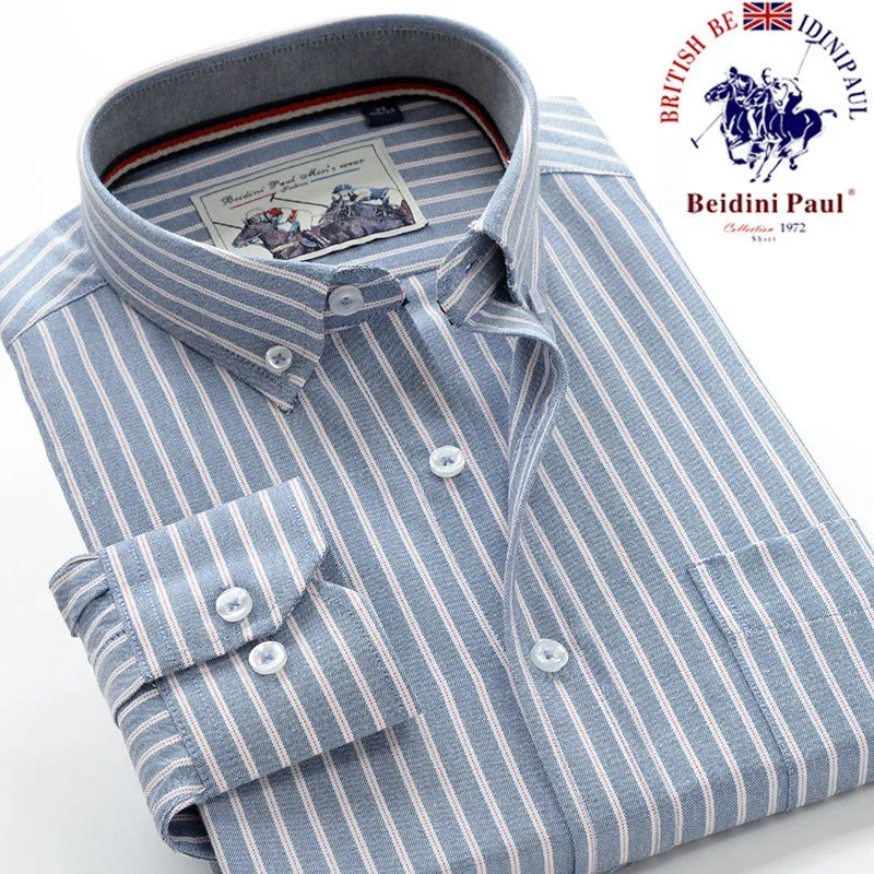 INSTOCK- Men's oxford loose version men's shirt