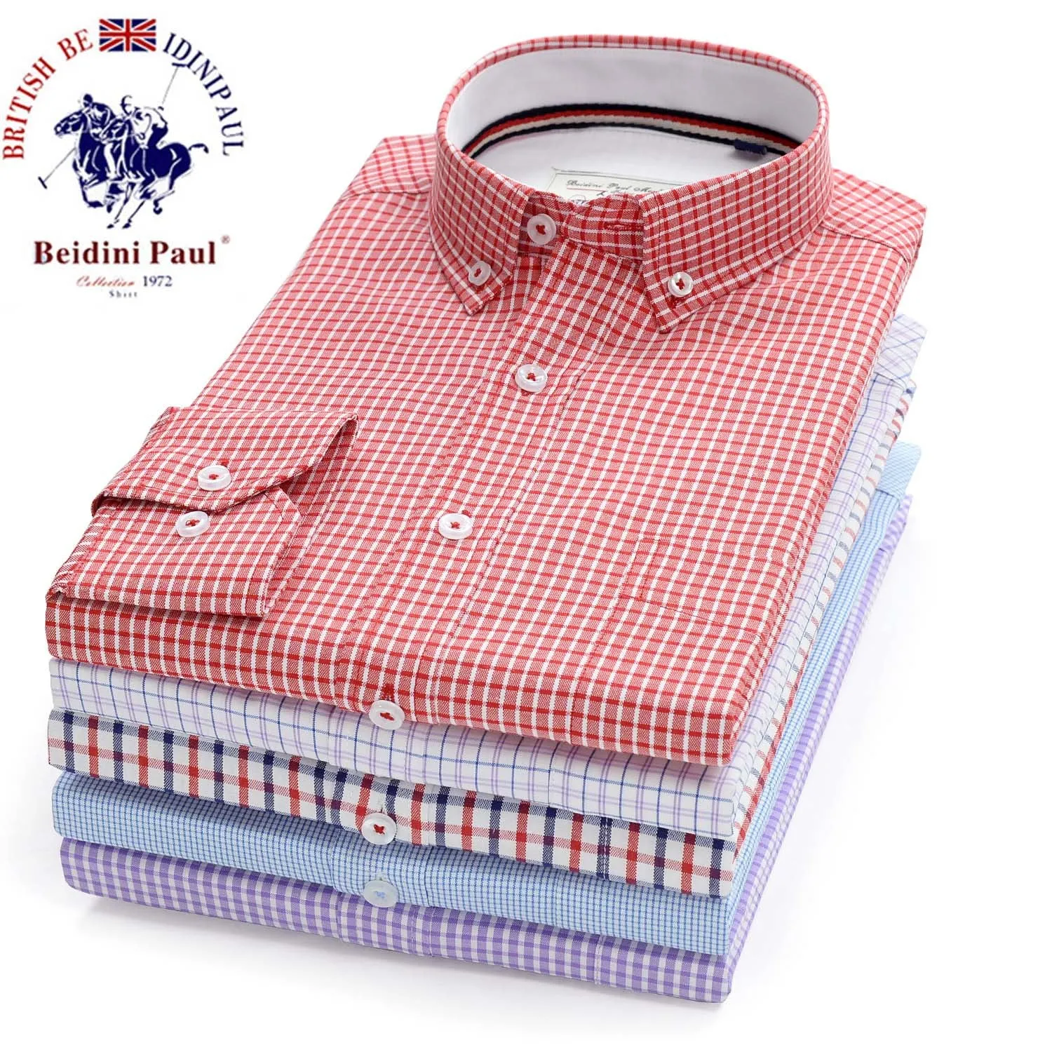 INSTOCK- Men's oxford loose version men's shirt