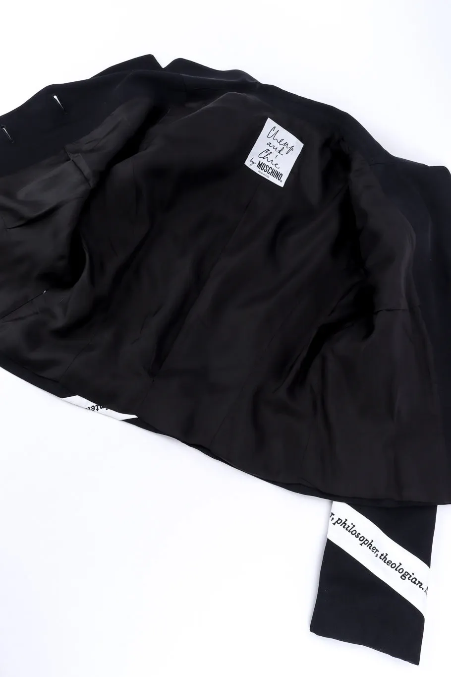 Irony of Design Text Jacket & Skirt Suit
