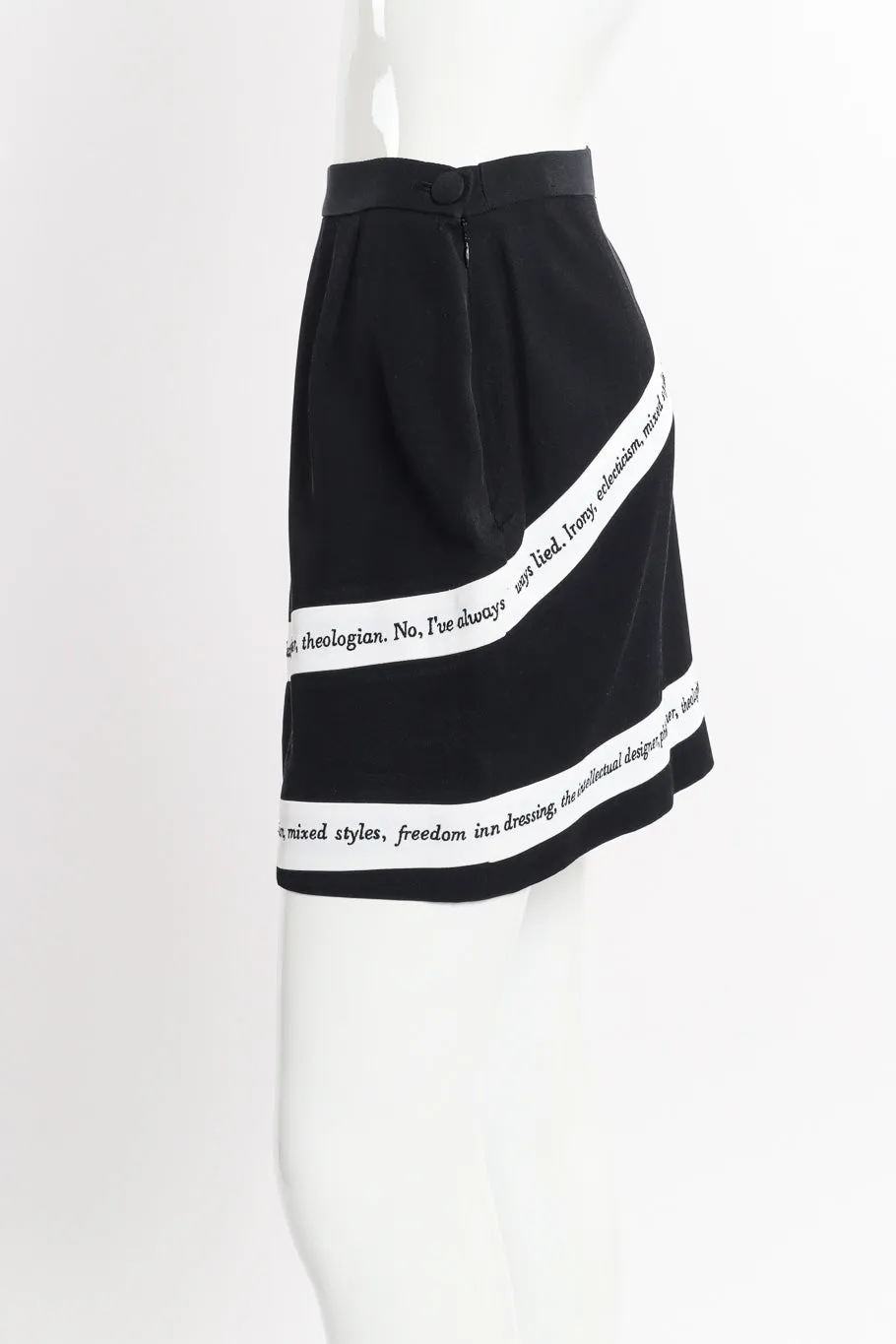 Irony of Design Text Jacket & Skirt Suit