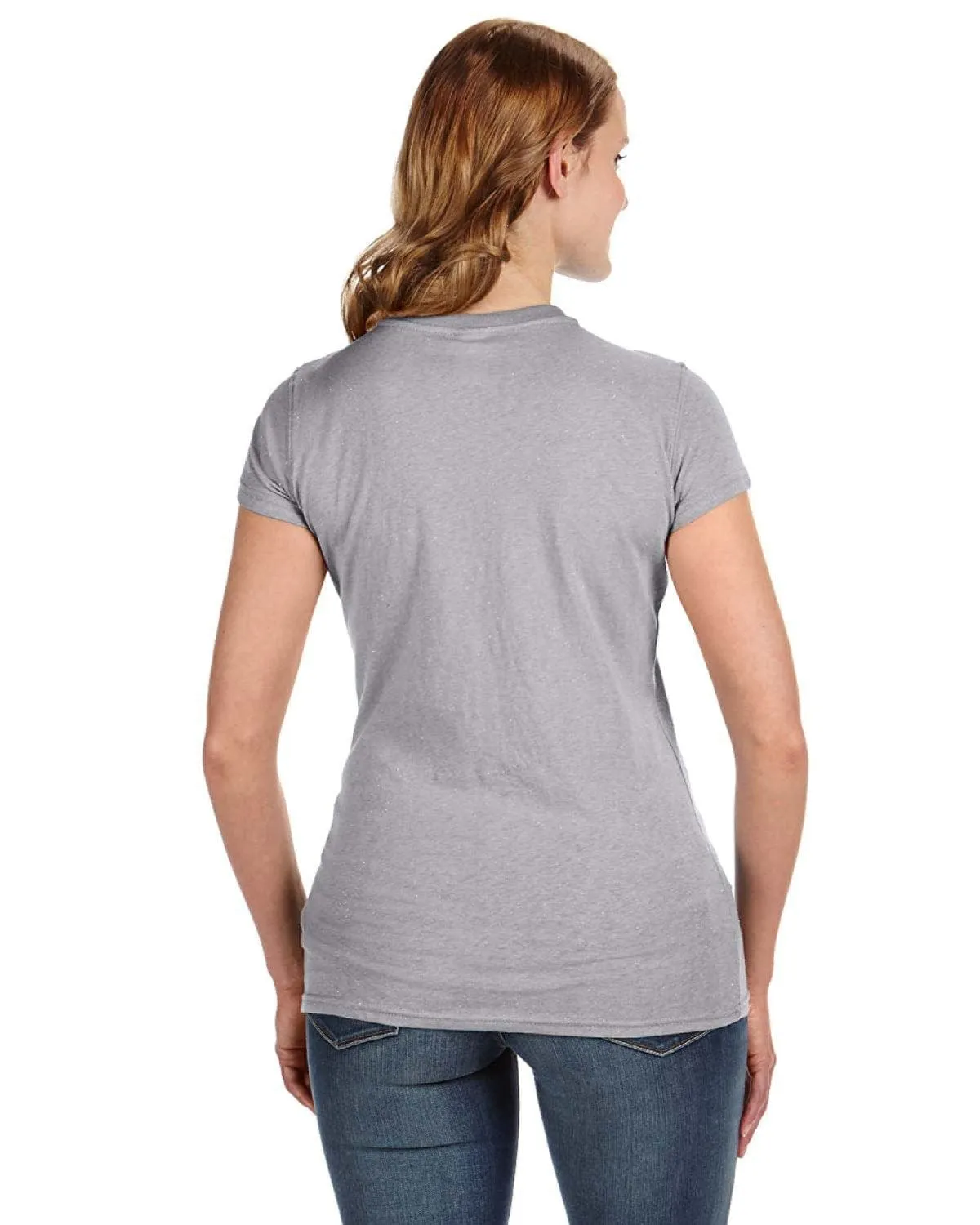 J America Ladies Glitter T-Shirt
