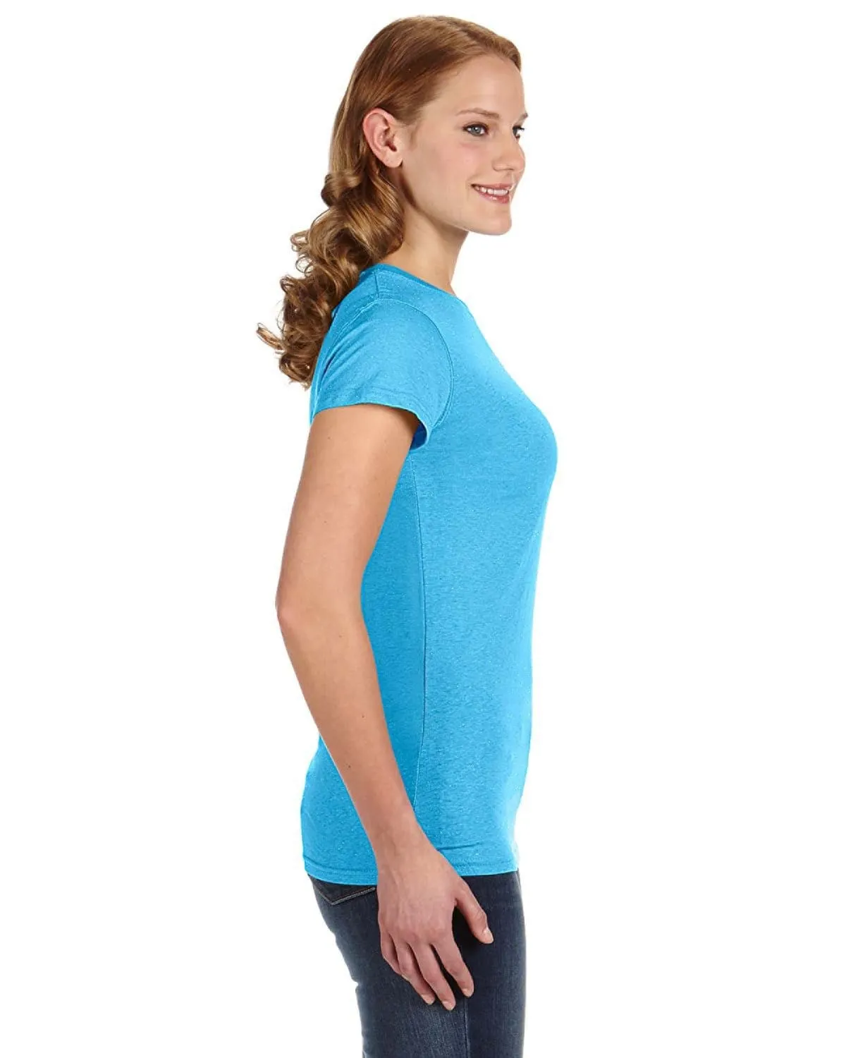 J America Ladies Glitter T-Shirt