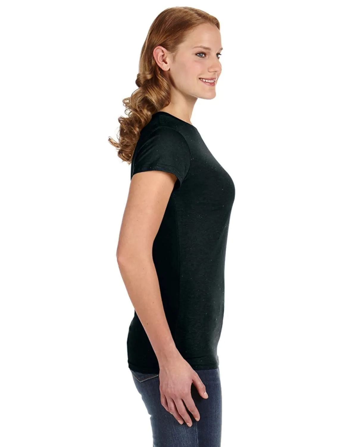 J America Ladies Glitter T-Shirt