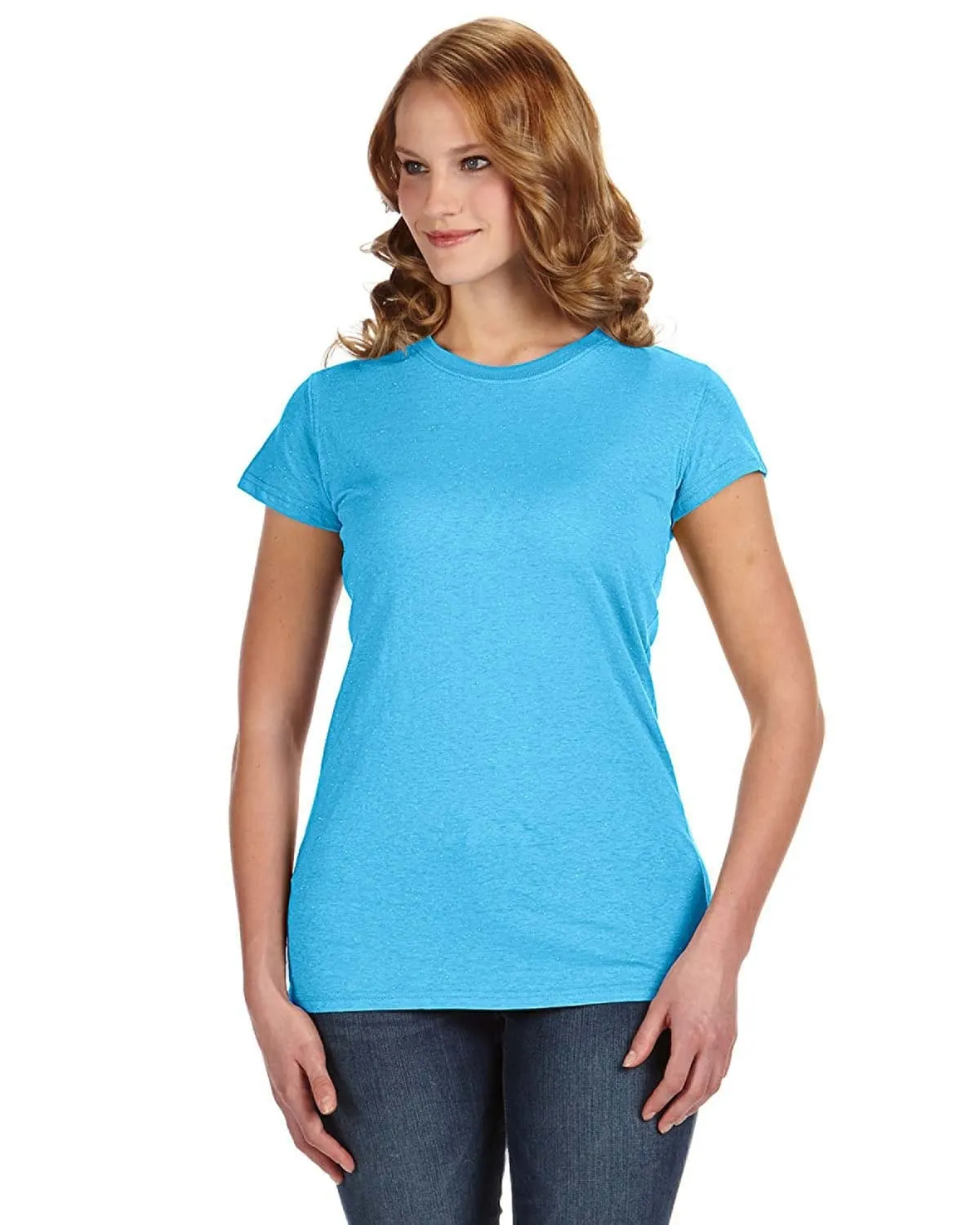 J America Ladies Glitter T-Shirt
