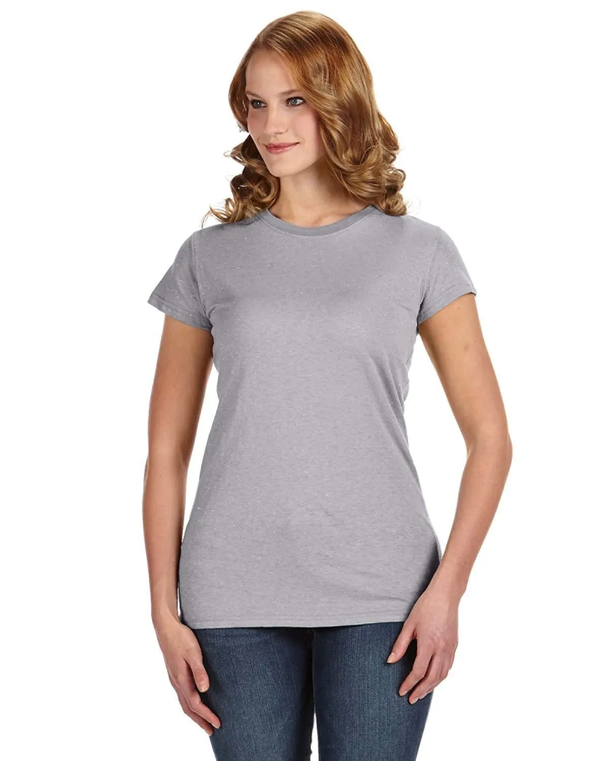 J America Ladies Glitter T-Shirt