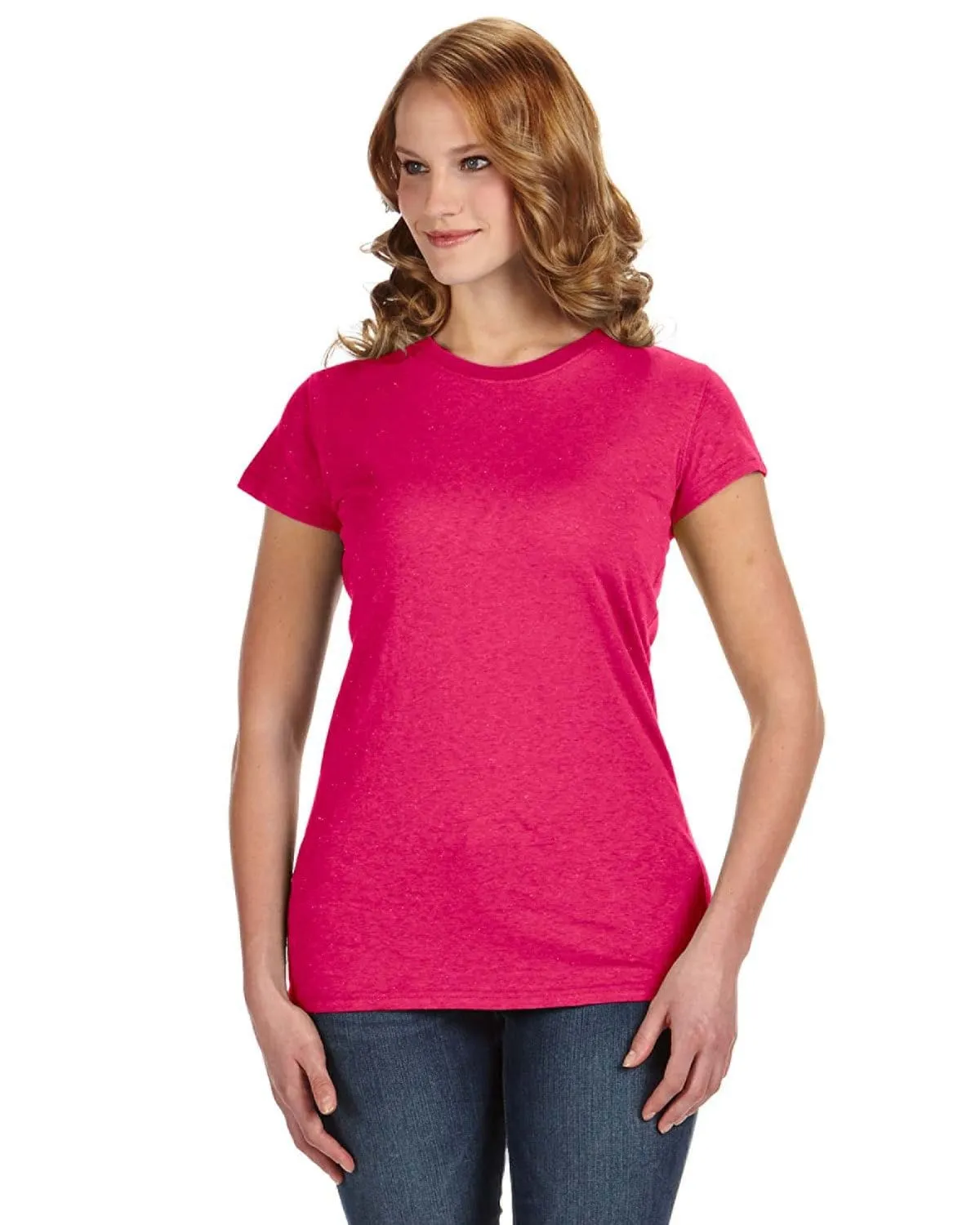 J America Ladies Glitter T-Shirt