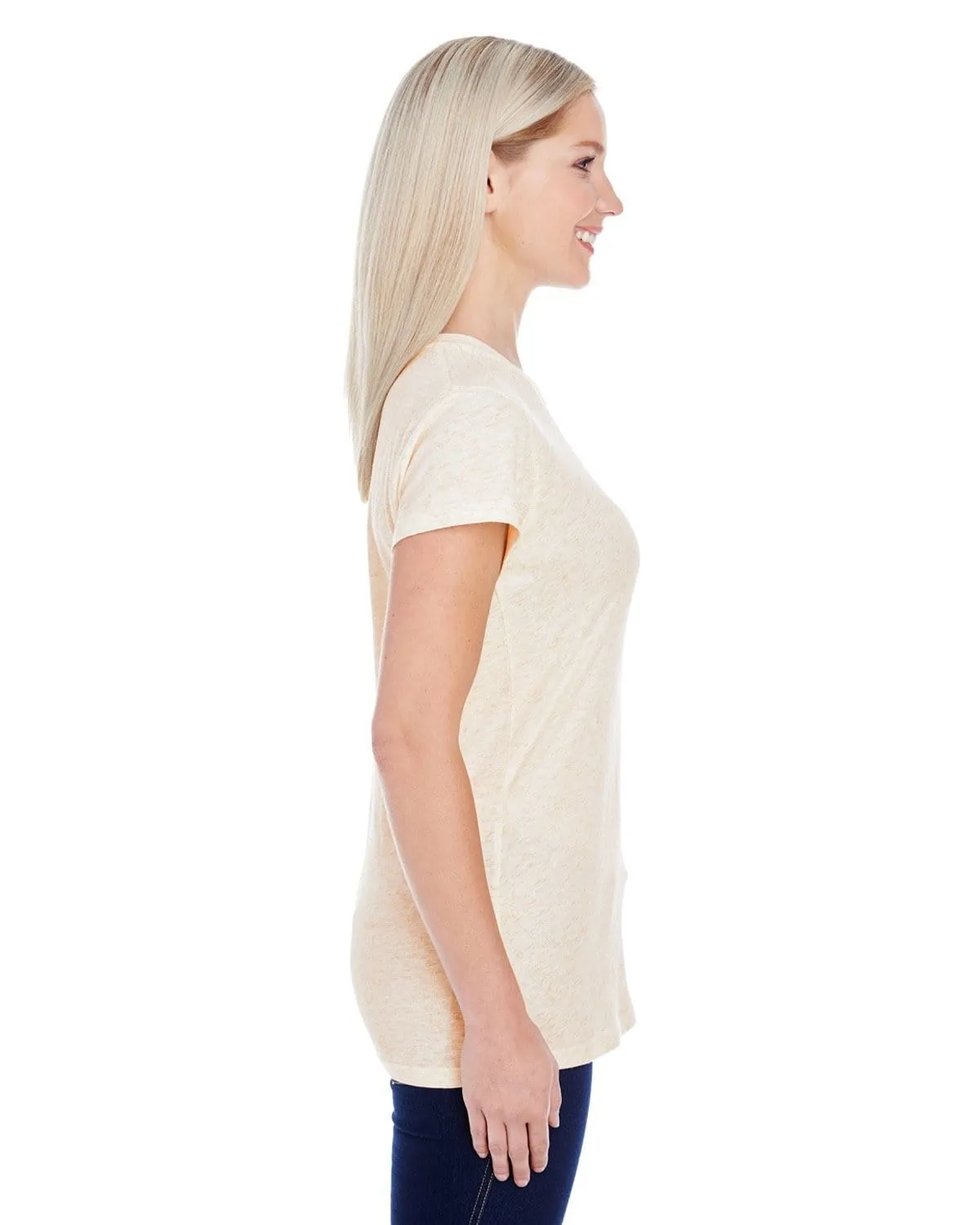 J America Ladies Glitter T-Shirt