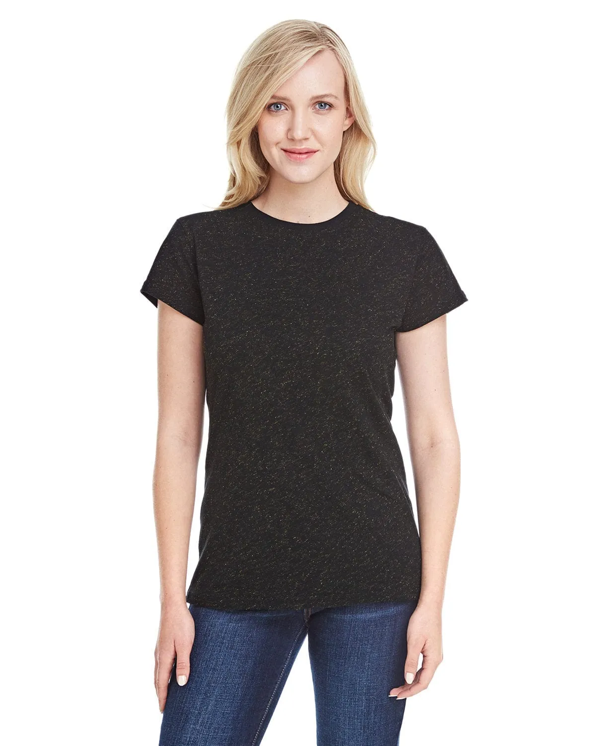 J America Ladies Glitter T-Shirt
