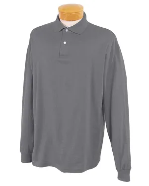 Jerzees 50/50 Long Sleeve Jersey Knit Polo Shirt | Oxford