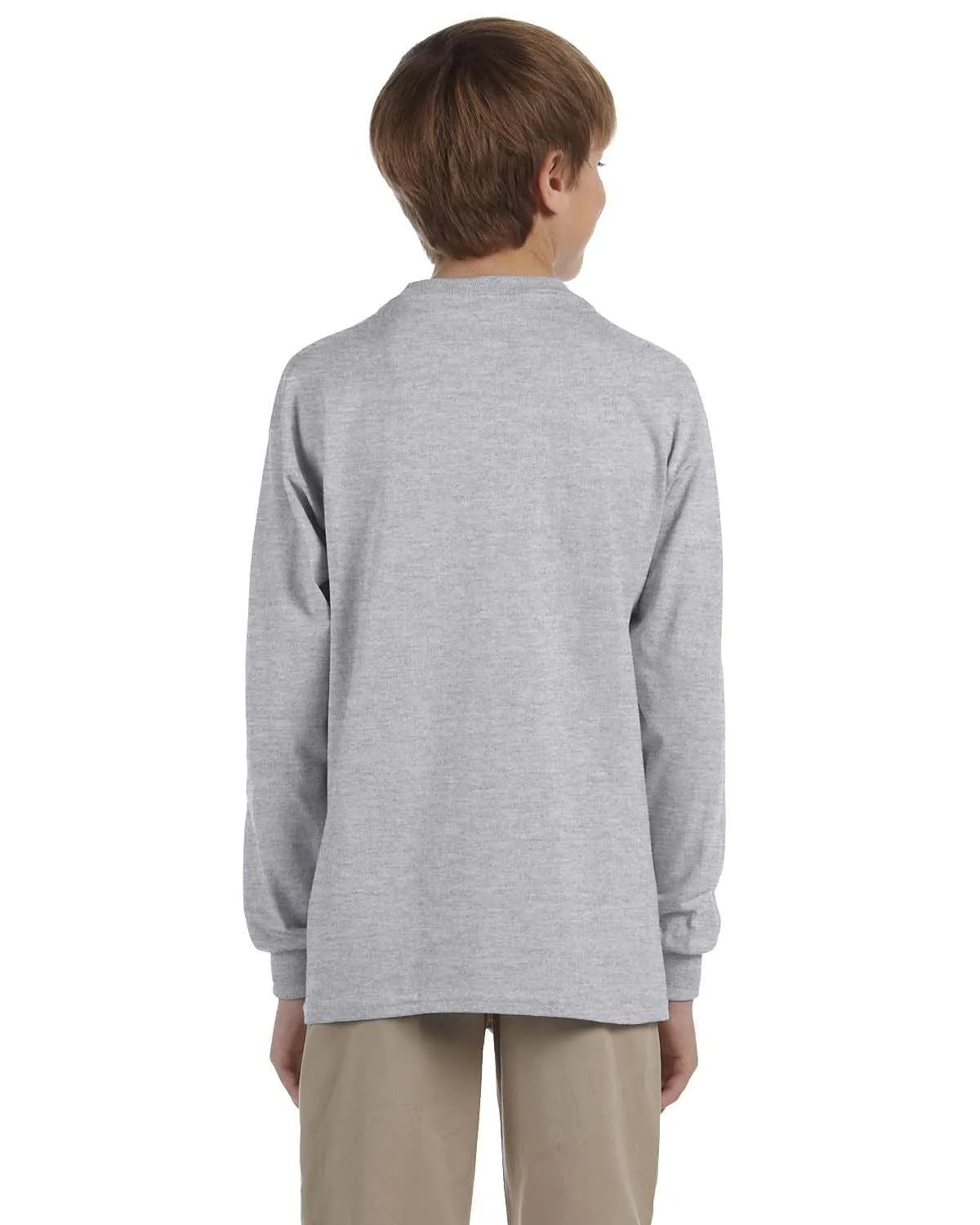 Jerzees Youth 5.6 oz. 50/50 Heavyweight Blend Long Sleeve T-Shirt | Oxford