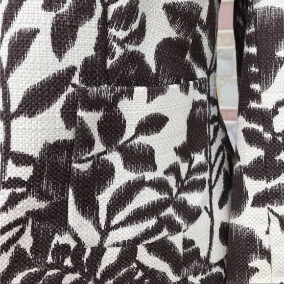 Jones Wear Leaf Print Cotton Skirt Suit