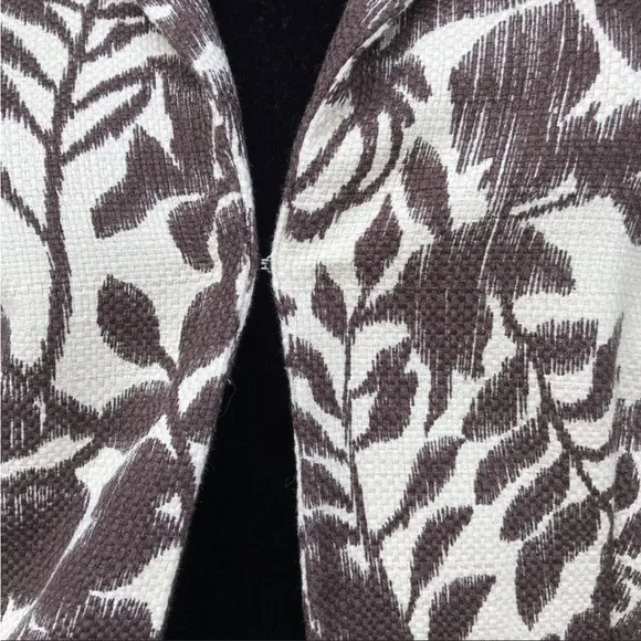 Jones Wear Leaf Print Cotton Skirt Suit