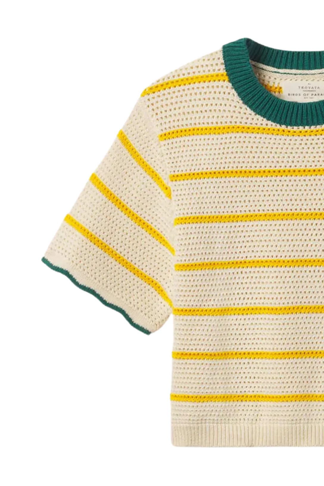 Jules Sweater T-Shirt | Yellow Stripe