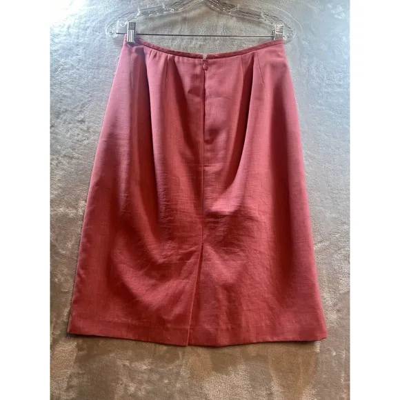 Kasper Women's Pink Skirt Suit Size 8 Office Siren Corpcore