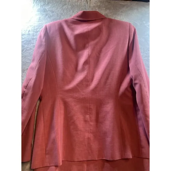 Kasper Women's Pink Skirt Suit Size 8 Office Siren Corpcore