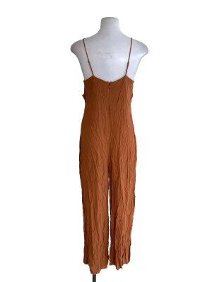 Khaki V-Neck Dress