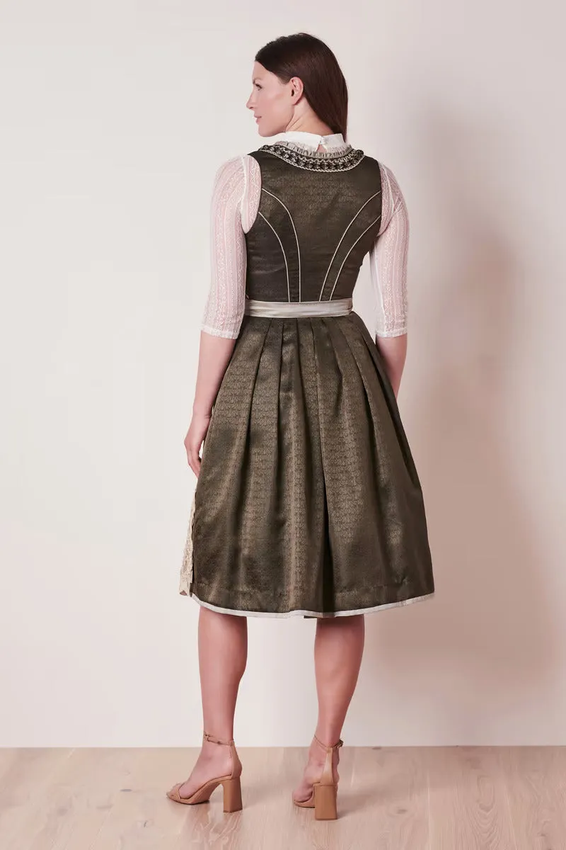 Kruger Long Dirndl 2pcs. 70cm "Anouk" grun (36)