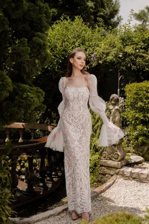 Lace Sheath Wedding Dress (#ARINA)