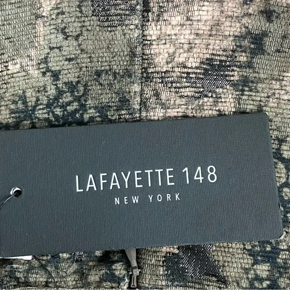 Lafayette 148 New York Sleeveless Sheath Brown Black and Beige Dress Size 6