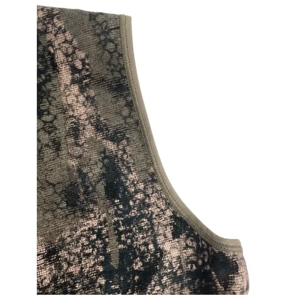 Lafayette 148 New York Sleeveless Sheath Brown Black and Beige Dress Size 6