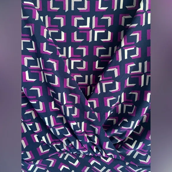 Lauren Ralph Lauren, geometric, print sleeveless sheath dress size 12