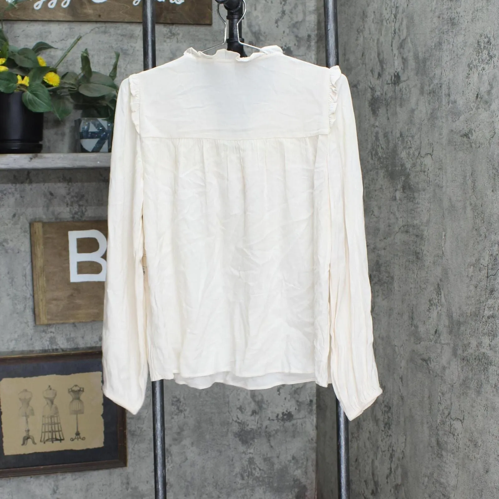 Lc Lauren Conrad Women's Ruffle Puff-Sleeve Blouse WL24W002RS1