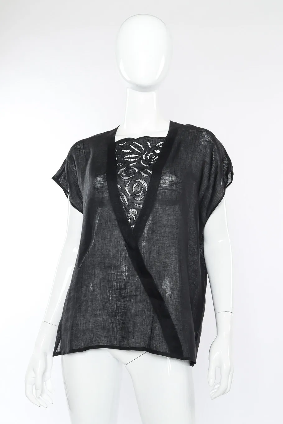 Linen Surplice Blouse