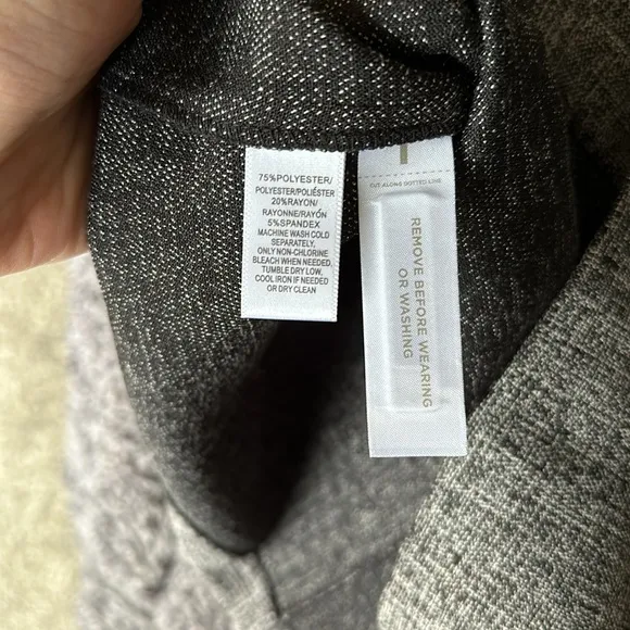 LOFT grey tweed sheath knee length dress
