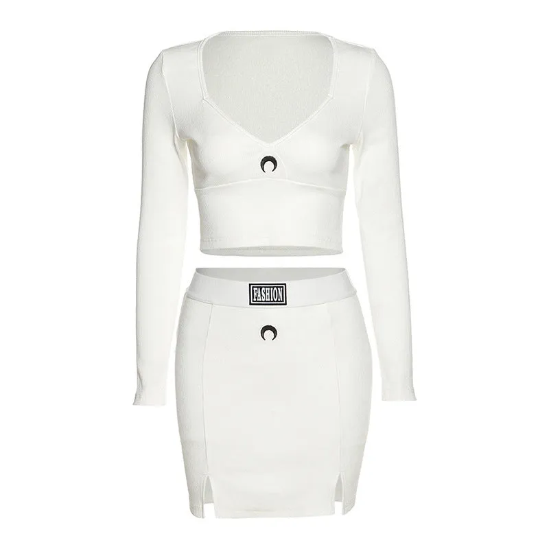 [@lou.von.bright ]"MOON FASHION" LONG SLEEVE / SKIRT SUIT N111008
